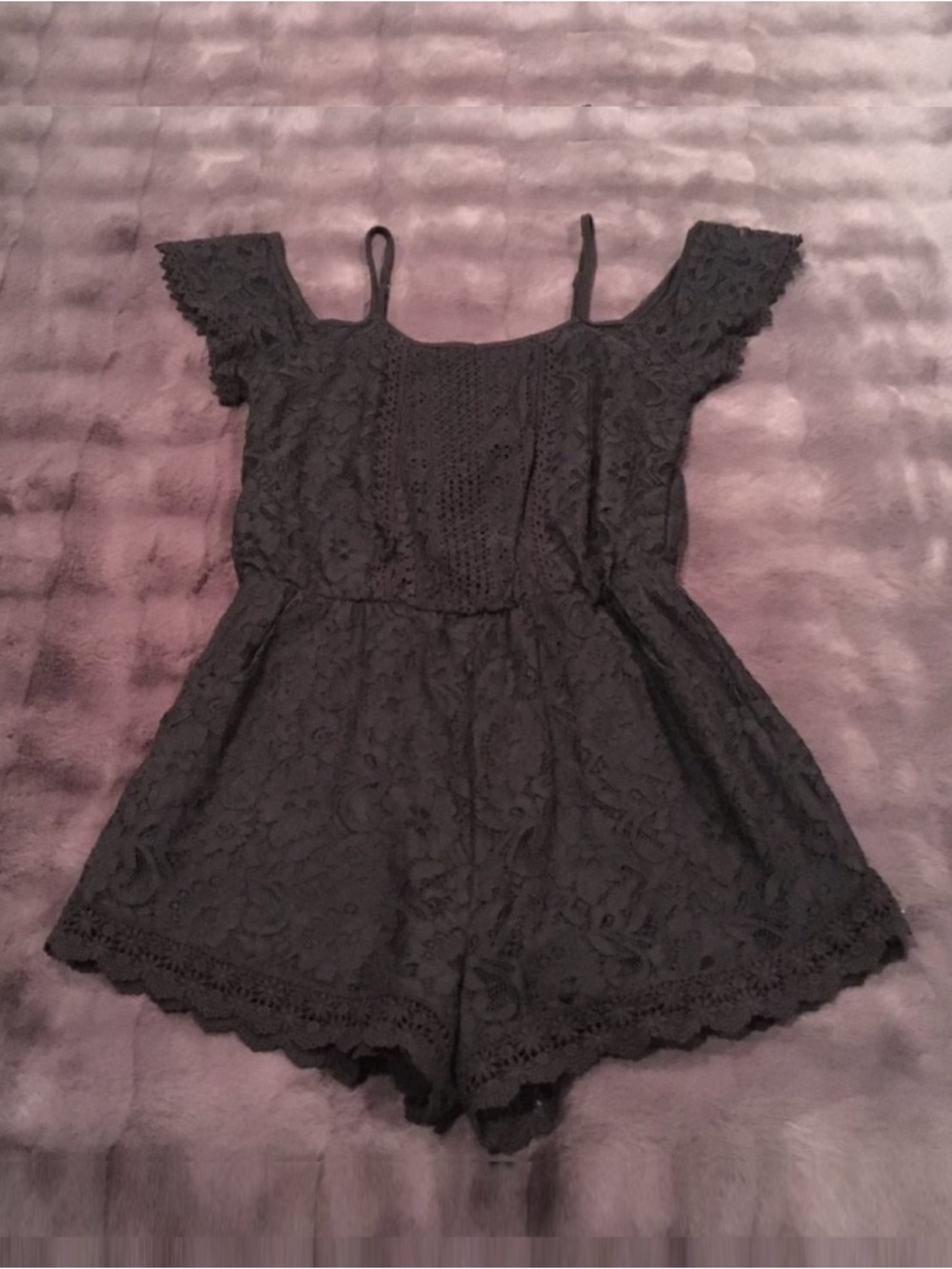 Black Lace Romper (Size: XS) - NWOT